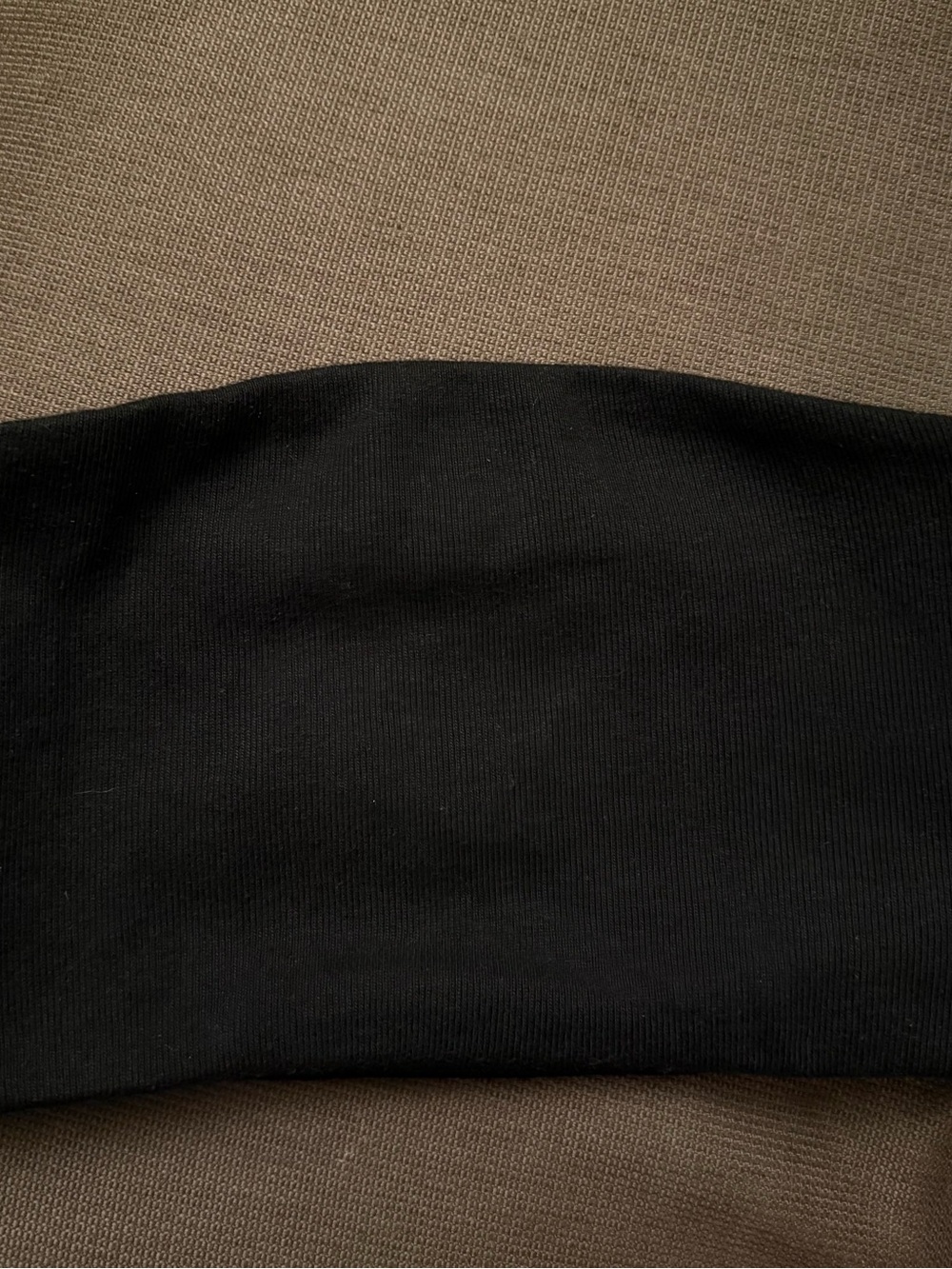 Champion Black Ribbed Tube Top